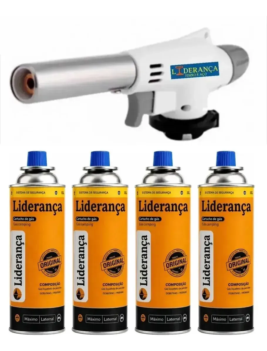 Maçarico portátil com regulagem + refis